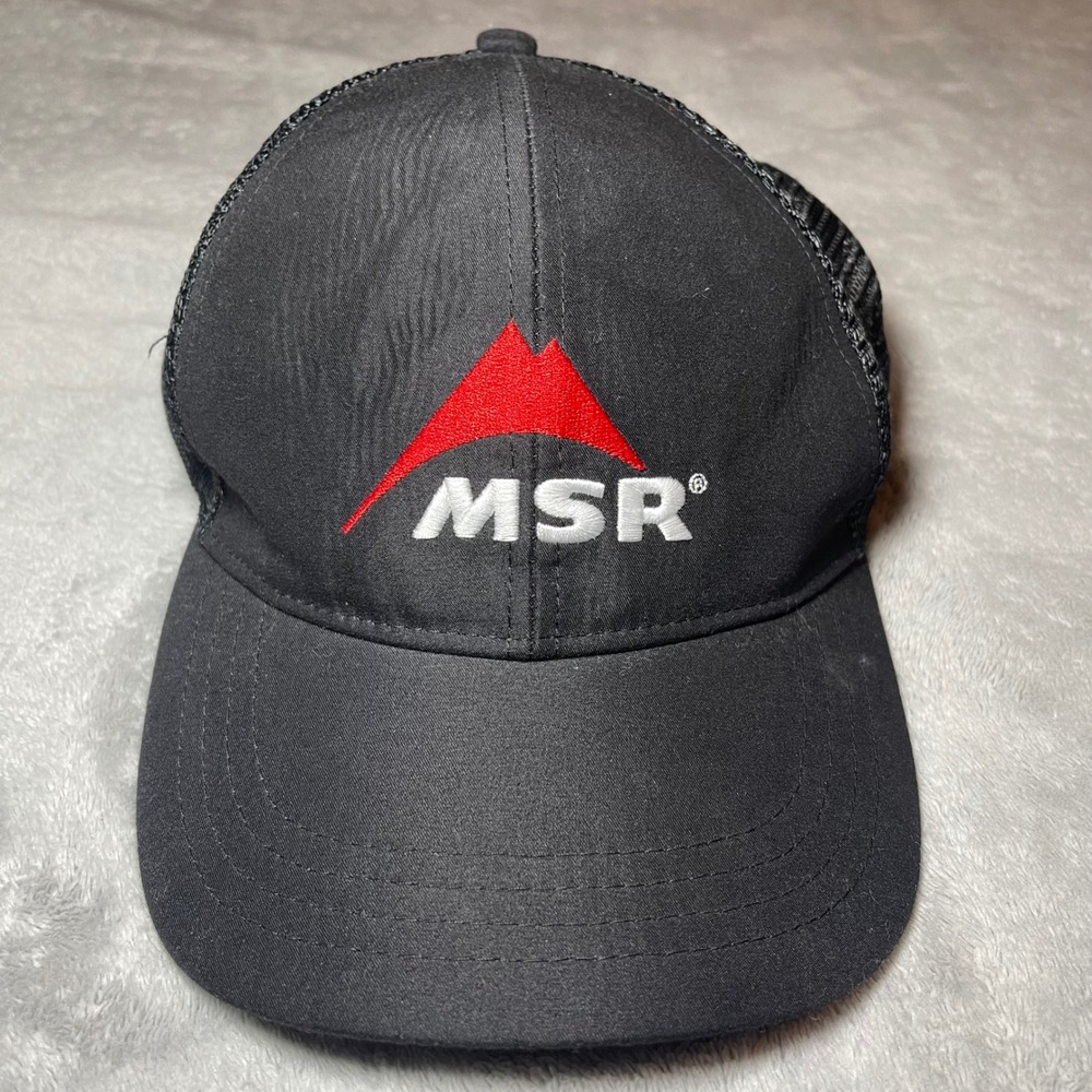 MSR Hat Men OSFM Black Mountain Safety Research Boco Gear Mesh Trucker Snapback